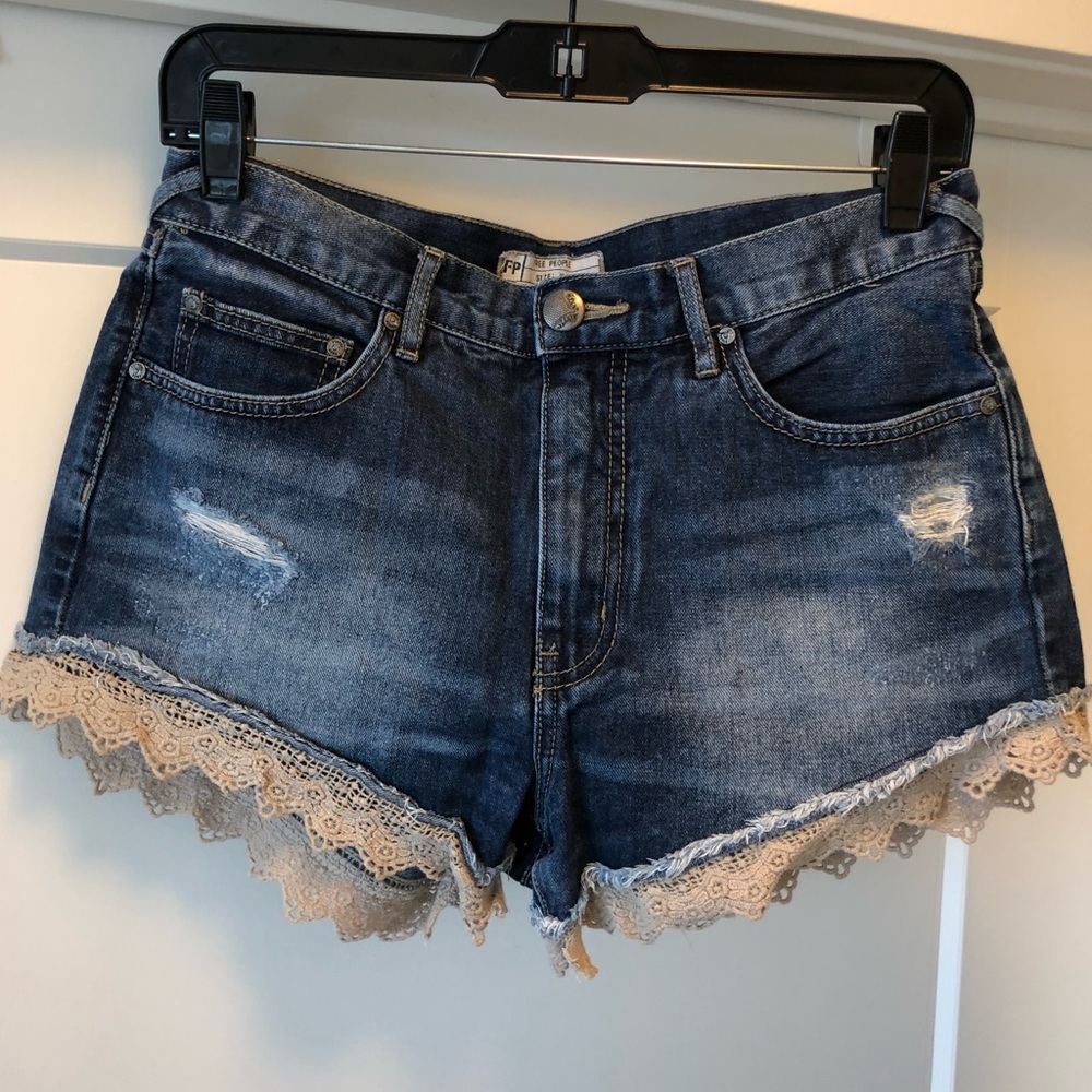 Free People jean shorts